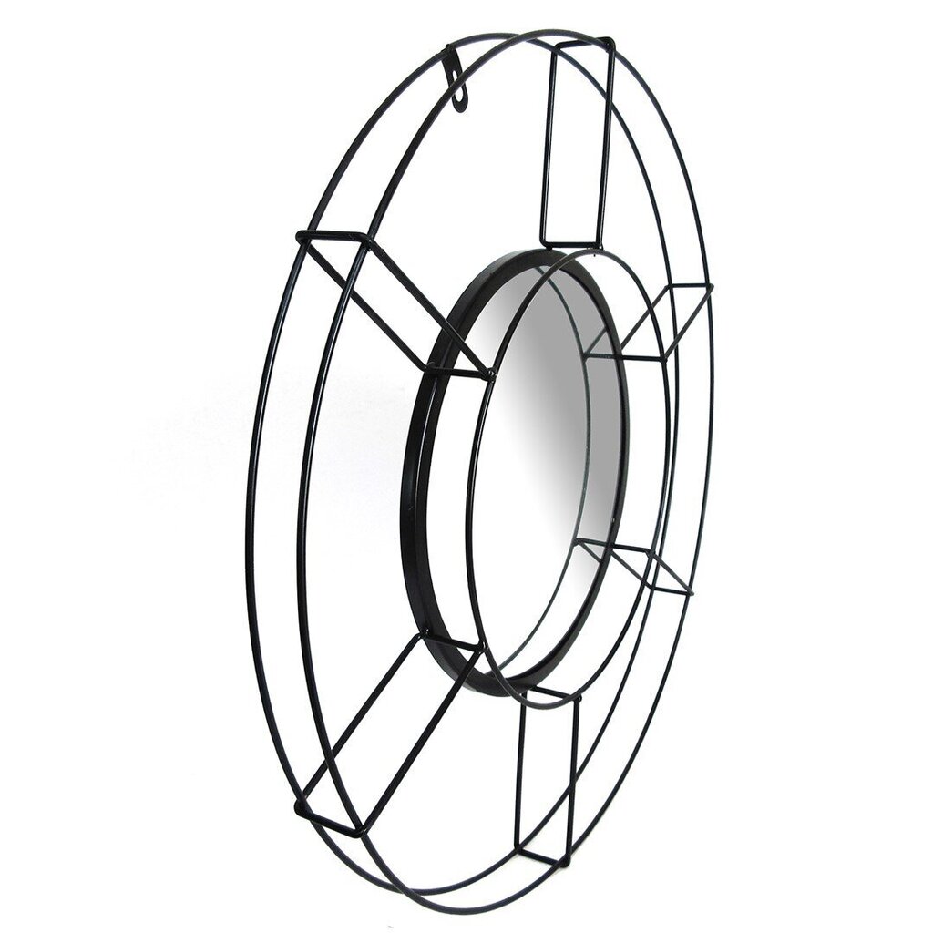 Veidrodis Homede Tesia, 56x56, juodas kaina ir informacija | Veidrodžiai | pigu.lt