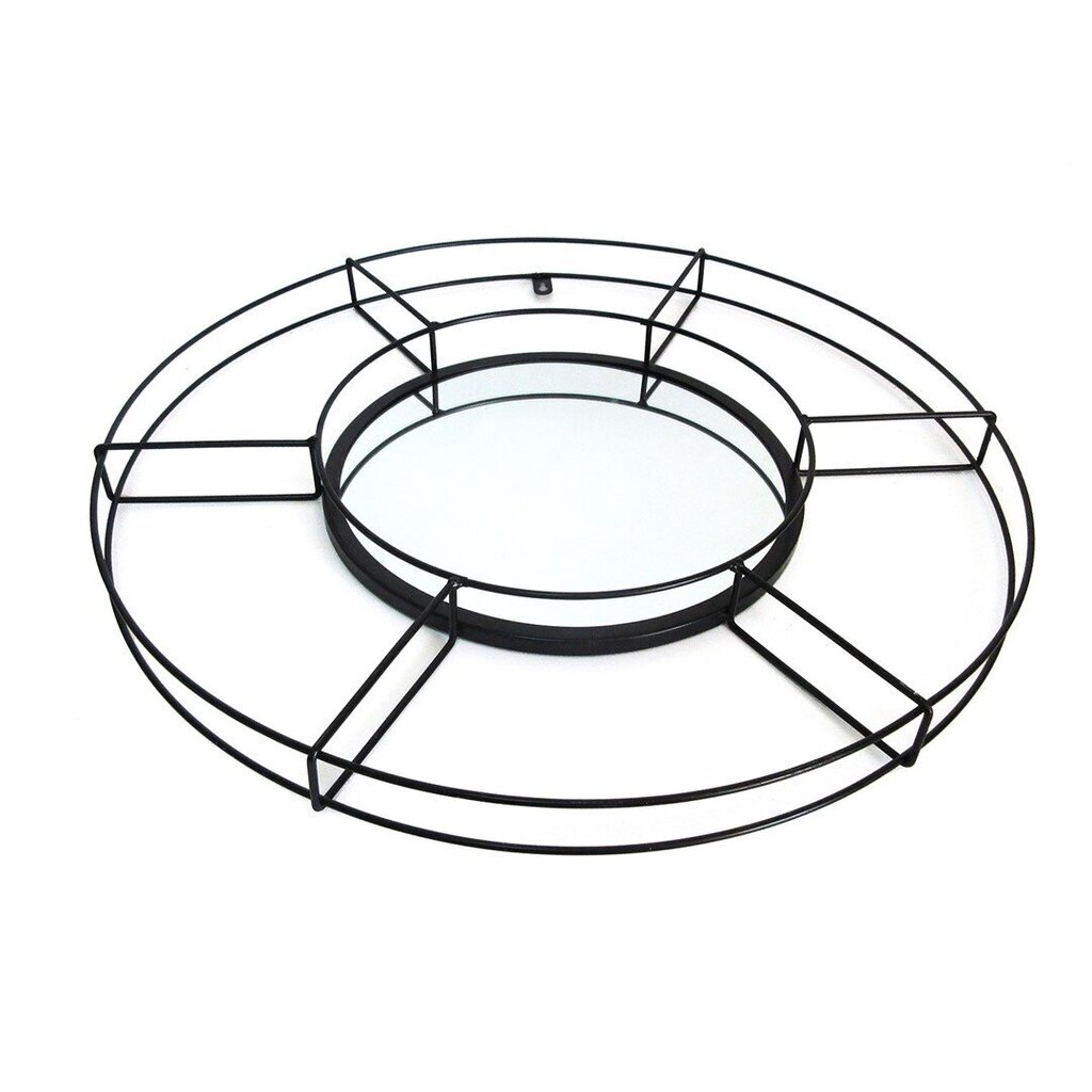 Veidrodis Homede Tesia, 56x56, juodas kaina ir informacija | Veidrodžiai | pigu.lt