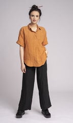 Женская льняная блуза,цвет haki цена и информация | Женские блузки, рубашки | pigu.lt