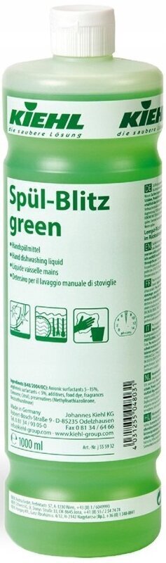 Kiehl Spül-Blitz green indų ploviklis, 1 l kaina ir informacija | Indų plovimo priemonės | pigu.lt