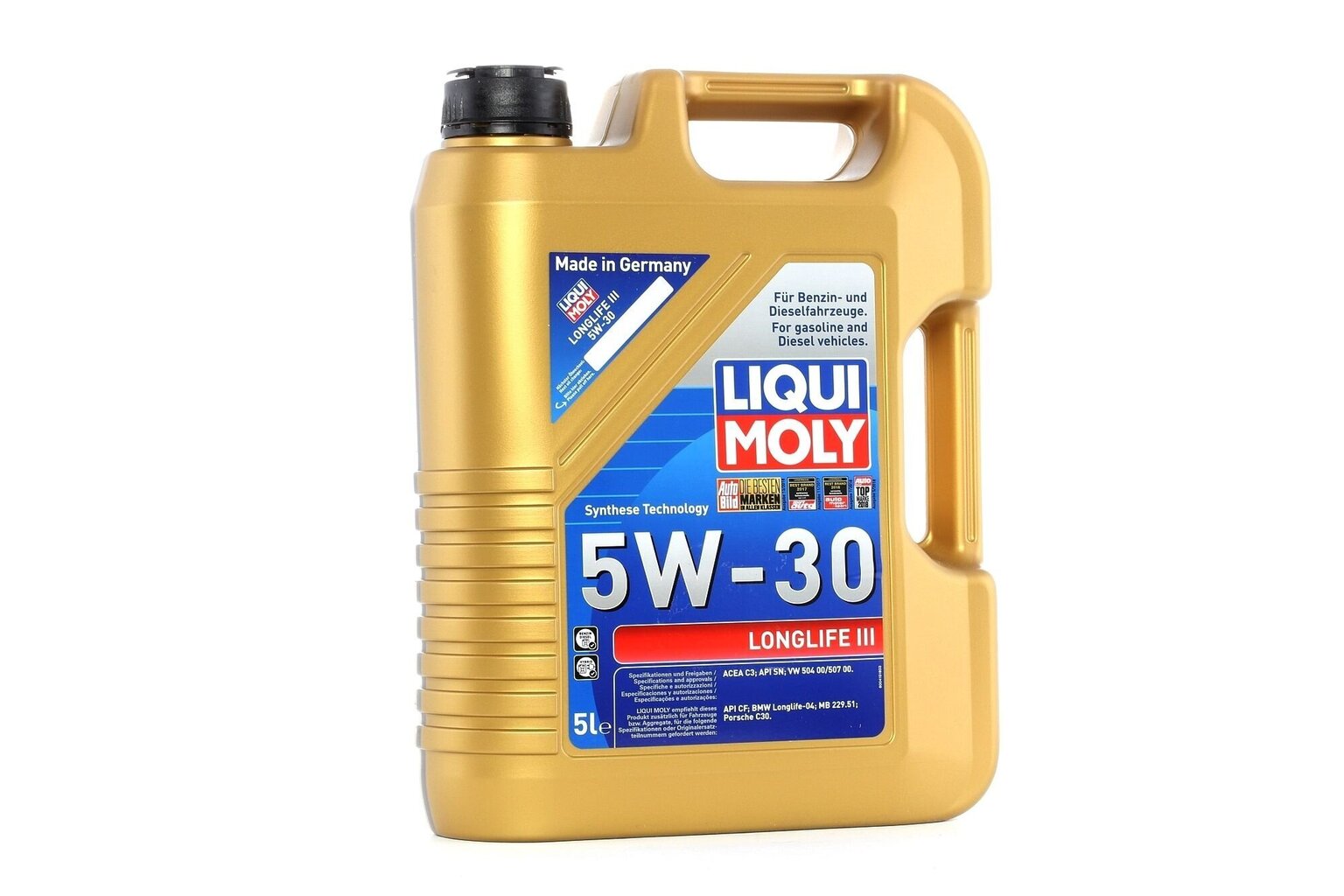 Liqui Moly 5w30 longlife III 20647 variklinė alyva, 5L цена и информация | Variklinės alyvos | pigu.lt