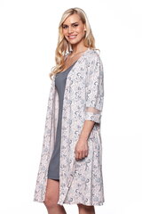 Комплект из бамбукового волокна халат и ночная рубашка 5-327 цена и информация | Женские халаты | pigu.lt