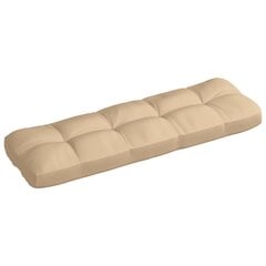 Pagalvė sofai iš palečių, 120x40x12 cm, ruda kaina ir informacija | Pagalvės, užvalkalai, apsaugos | pigu.lt