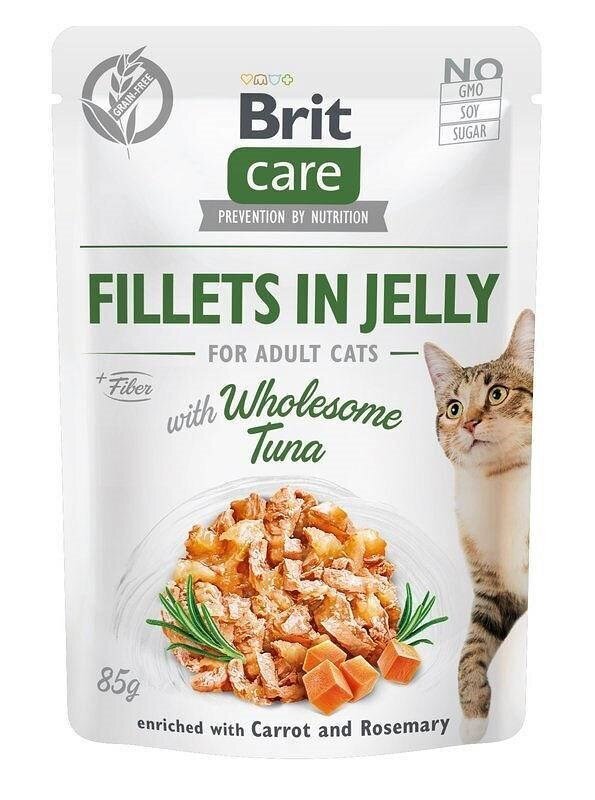 Brit Care suaugusioms katėms su kalakutiena, upėtakiu, vištiena ir tunu, 12x85 g kaina ir informacija | Konservai katėms | pigu.lt