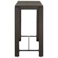 Sodo baro staliukas, 140,5x60,5x110,5 cm, rudas kaina ir informacija | Lauko stalai, staliukai | pigu.lt