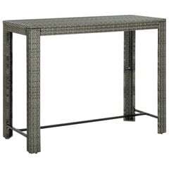 Sodo baro staliukas, 140,5x60,5x110,5 cm, pilkas kaina ir informacija | Lauko stalai, staliukai | pigu.lt