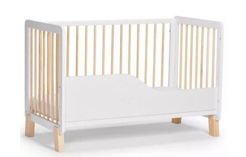 Kūdikio lovytė Kinderkraft Lunky 60x120 cm, balta kaina ir informacija | Kūdikių lovytės | pigu.lt