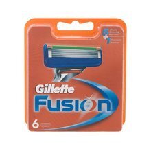 Skustuvo galvutės Gillette Fusion 5, 6 vnt. kaina ir informacija | Skutimosi priemonės ir kosmetika | pigu.lt