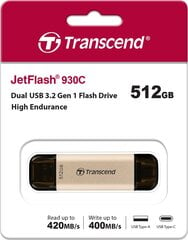 USB накопитель Transcend TS512GJF930C цена и информация | USB накопители | pigu.lt