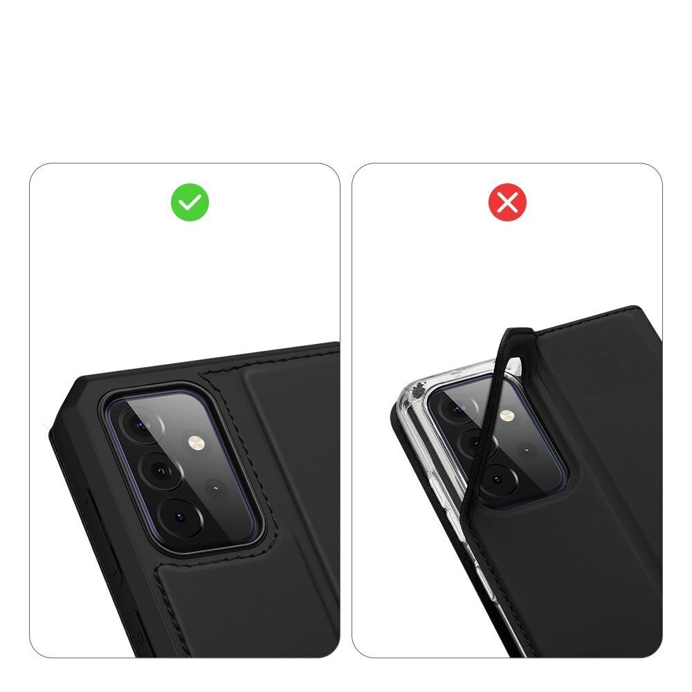 Telefono dėklas Dux Ducis Skin X, skirtas Samsung Galaxy A72, juodas kaina ir informacija | Telefono dėklai | pigu.lt
