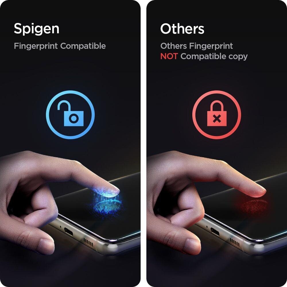 Spigen Samsung Galaxy S21+ Plus kaina ir informacija | Apsauginės plėvelės telefonams | pigu.lt
