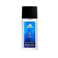 Дезодорант Adidas UEFA Anthem Edition, 75 мл цена и информация | Мужская парфюмированная косметика | pigu.lt