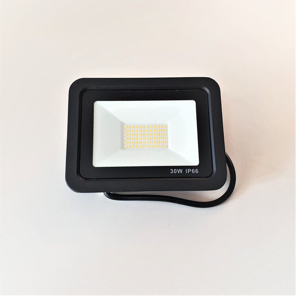 Lauko prožektorius LED 30W Slim 4000K IP66 kaina ir informacija | Lauko šviestuvai | pigu.lt