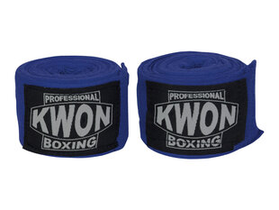 Bokso bintai Kwon Pro elastiniai 5 m, mėlyni kaina ir informacija | Kovos menai | pigu.lt
