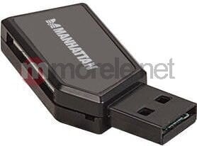 Atminties kortelių skaitytuvas Manhattan 24-in-1, SD/MicroSD /MMC USB 2.0 kaina ir informacija | Adapteriai, USB šakotuvai | pigu.lt