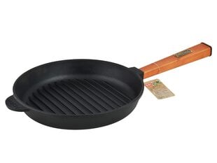 Ketaus grill keptuvė Brizoll Optima, 24 cm kaina ir informacija | Keptuvės | pigu.lt