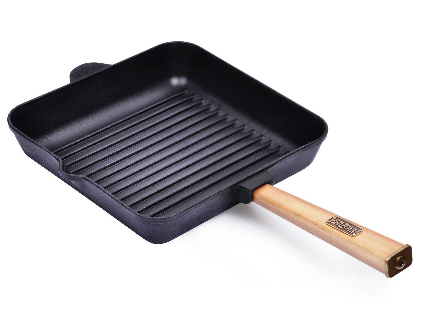 Brizoll ketaus grill keptuvė Optima, 26 cm цена и информация | Keptuvės | pigu.lt