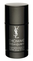 Дезодорант Yves Saint Laurent L'Homme 75 ml цена и информация | Мужская парфюмированная косметика | pigu.lt