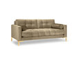 Dvivietė sofa Cosmopolitan Design Bali, smėlio/auksinės spalvos kaina ir informacija | Sofos | pigu.lt