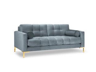 Dvivietė sofa Cosmopolitan Design Bali, šviesiai mėlyna/auksinės spalvos kaina ir informacija | Sofos | pigu.lt