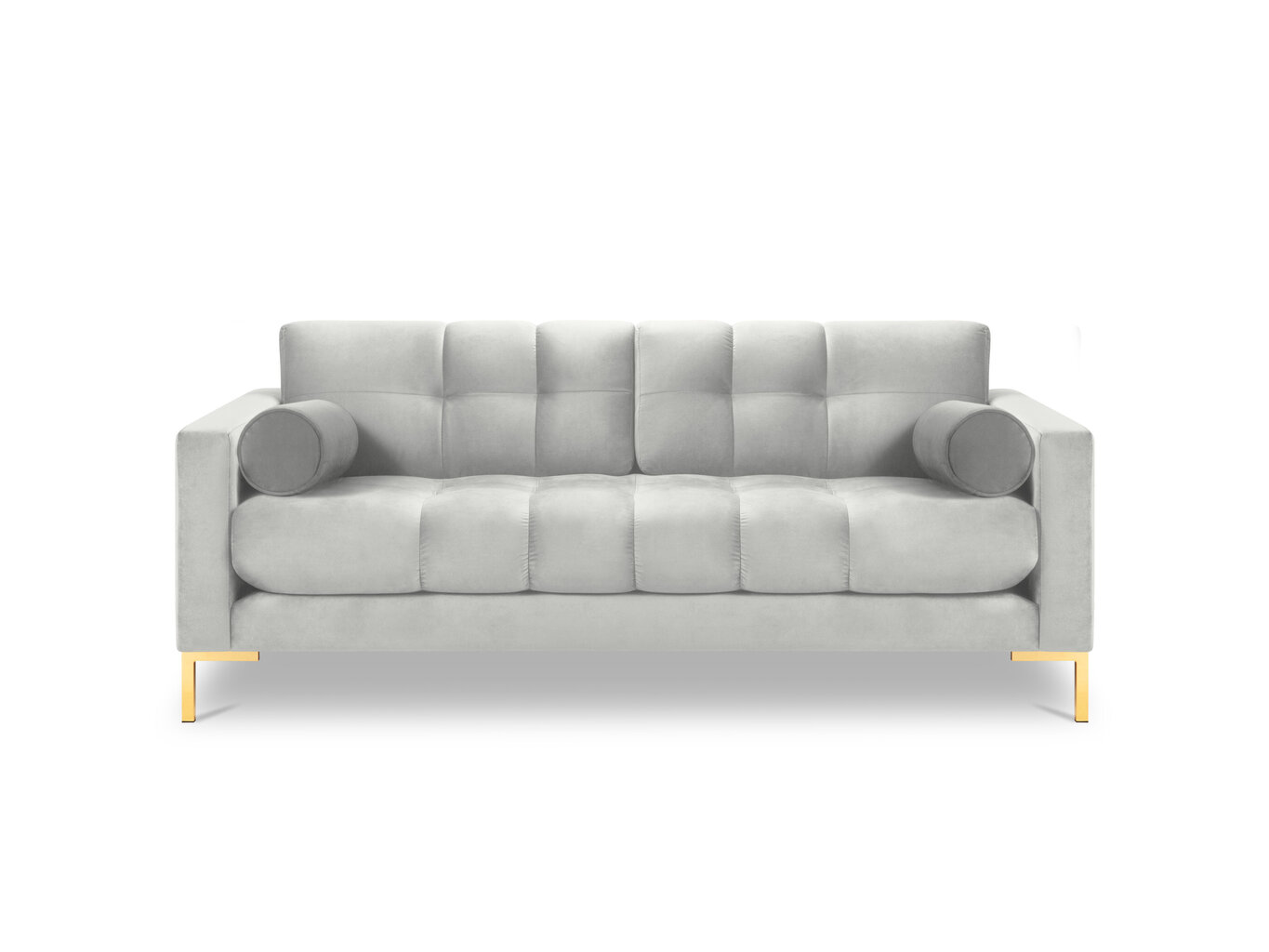 Dvivietė sofa Cosmopolitan Design Bali, šviesiai pilka/auksinės spalvos kaina ir informacija | Sofos | pigu.lt