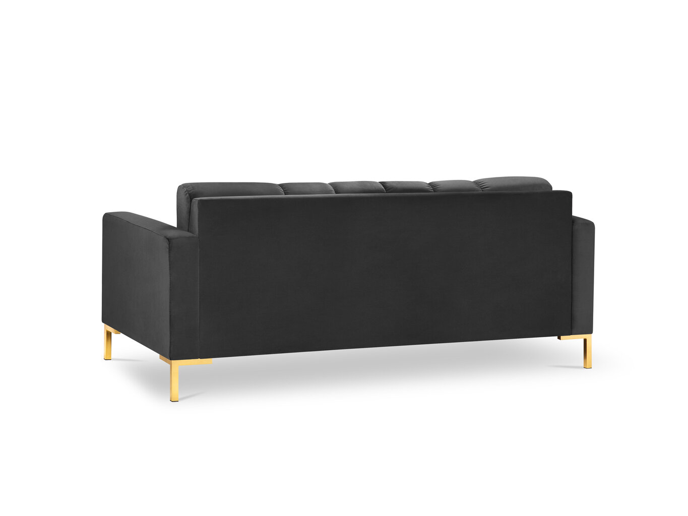 Dvivietė sofa Cosmopolitan Design Bali, tamsiai pilka/auksinės spalvos kaina ir informacija | Sofos | pigu.lt