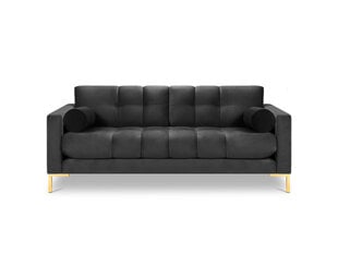 Dvivietė sofa Cosmopolitan Design Bali, tamsiai pilka/auksinės spalvos kaina ir informacija | Sofos | pigu.lt