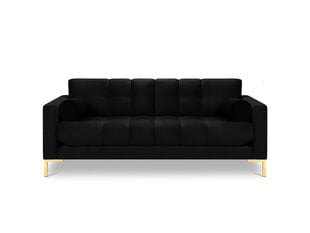 Dvivietė sofa Cosmopolitan Design Bali, juoda/auksinės spalvos kaina ir informacija | Sofos | pigu.lt