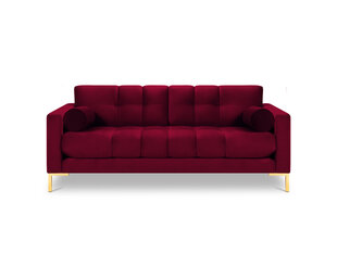 Trivietė sofa Cosmopolitan Design Bali, raudona/auksinės spalvos kaina ir informacija | Sofos | pigu.lt