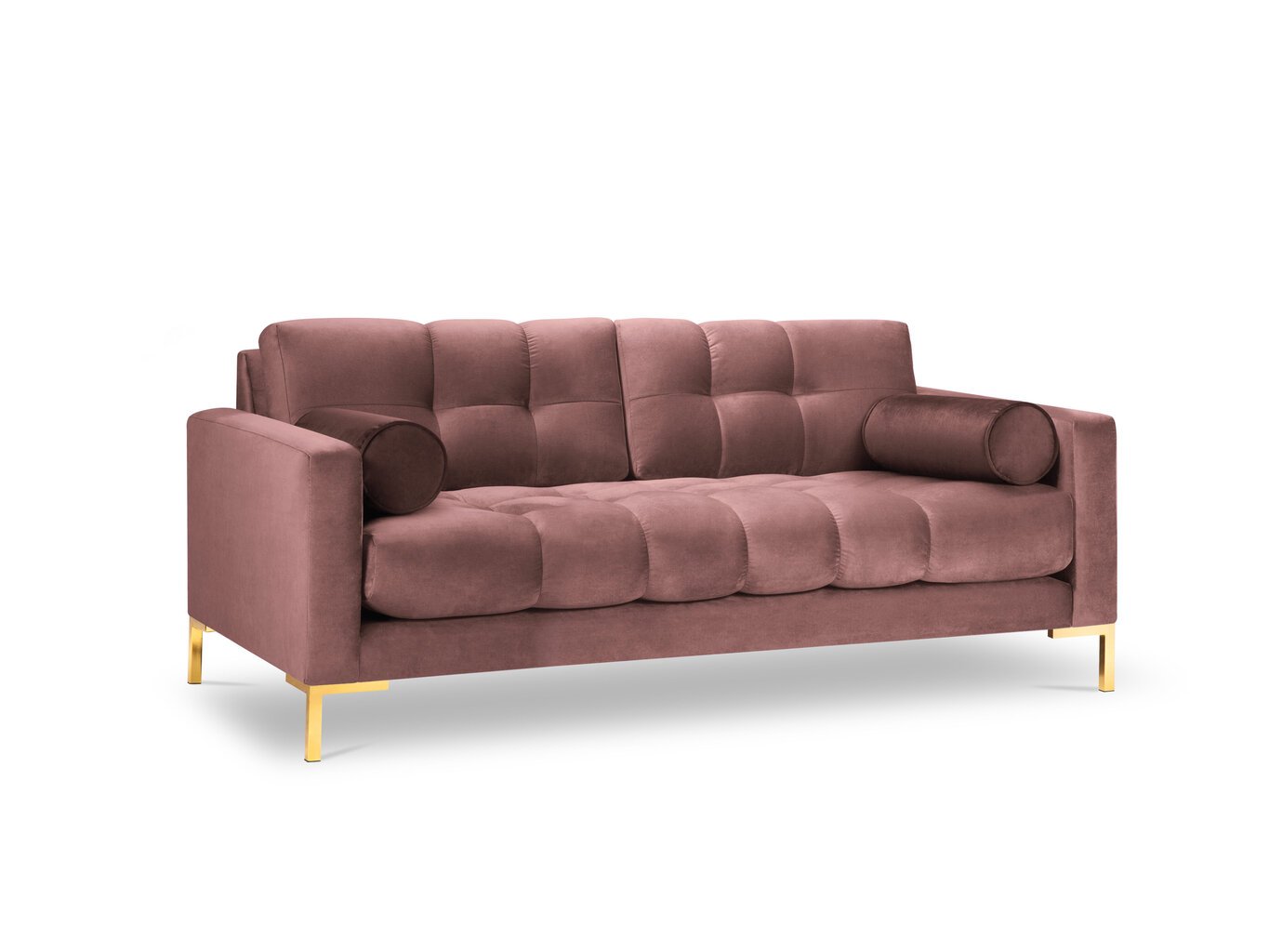 Trivietė sofa Cosmopolitan Design Bali, rožinė/auksinės spalvos kaina ir informacija | Sofos | pigu.lt