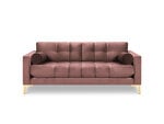 Trivietė sofa Cosmopolitan Design Bali, rožinė/auksinės spalvos