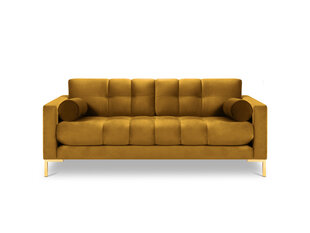 Trivietė sofa Cosmopolitan Design Bali, geltona/auksinės spalvos kaina ir informacija | Sofos | pigu.lt