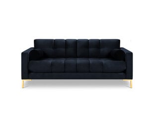 Trivietė sofa Cosmopolitan Design Bali, tamsiai mėlyna/auksinės spalvos kaina ir informacija | Sofos | pigu.lt