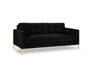 Trivietė sofa Cosmopolitan Design Bali, juoda/auksinės spalvos kaina ir informacija | Sofos | pigu.lt