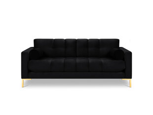 Trivietė sofa Cosmopolitan Design Bali, juoda/auksinės spalvos kaina ir informacija | Sofos | pigu.lt