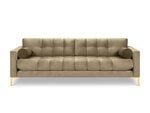 Keturvietė sofa Cosmopolitan Design Bali, smėlio/auksinės spalvos