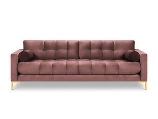 Keturvietė sofa Cosmopolitan Design Bali, rožinė/auksinės spalvos kaina ir informacija | Sofos | pigu.lt
