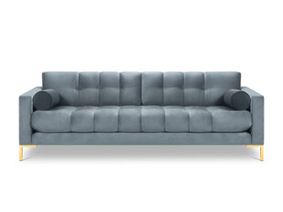 Keturvietė sofa Cosmopolitan Design Bali, šviesiai mėlyna/auksinės spalvos kaina ir informacija | Sofos | pigu.lt