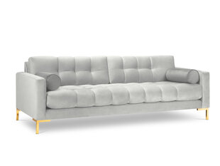 Keturvietė sofa Cosmopolitan Design Bali, šviesiai pilka/auksinės spalvos kaina ir informacija | Sofos | pigu.lt