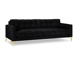 Keturvietė sofa Cosmopolitan Design Bali, juoda/auksinės spalvos kaina ir informacija | Sofos, sofos-lovos | pigu.lt