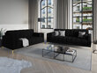 Keturvietė sofa Cosmopolitan Design Bali, juoda/auksinės spalvos kaina ir informacija | Sofos | pigu.lt