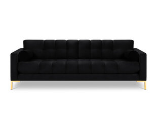 Keturvietė sofa Cosmopolitan Design Bali, juoda/auksinės spalvos kaina ir informacija | Sofos | pigu.lt