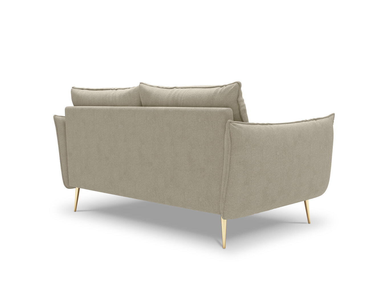 Dvivietė sofa Milo Casa Elio, smėlio/auksinės spalvos цена и информация | Sofos | pigu.lt