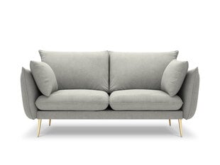 Dvivietė sofa Milo Casa Elio, šviesiai pilka/auksinės spalvos kaina ir informacija | Sofos | pigu.lt