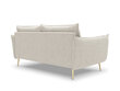 Trivietė sofa Milo Casa Elio, šviesios smėlio/auksinės spalvos kaina ir informacija | Sofos | pigu.lt