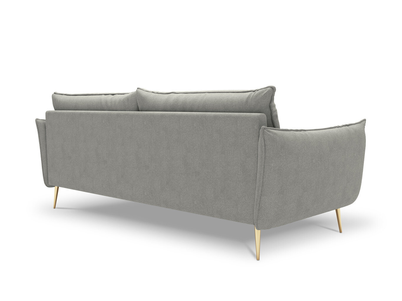 Keturvietė sofa Milo Casa Elio, pilka/auksinės spalvos цена и информация | Sofos | pigu.lt