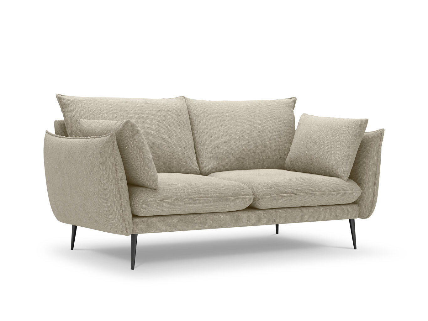 Dvivietė sofa Milo Casa Elio, smėlio spalvos цена и информация | Sofos | pigu.lt