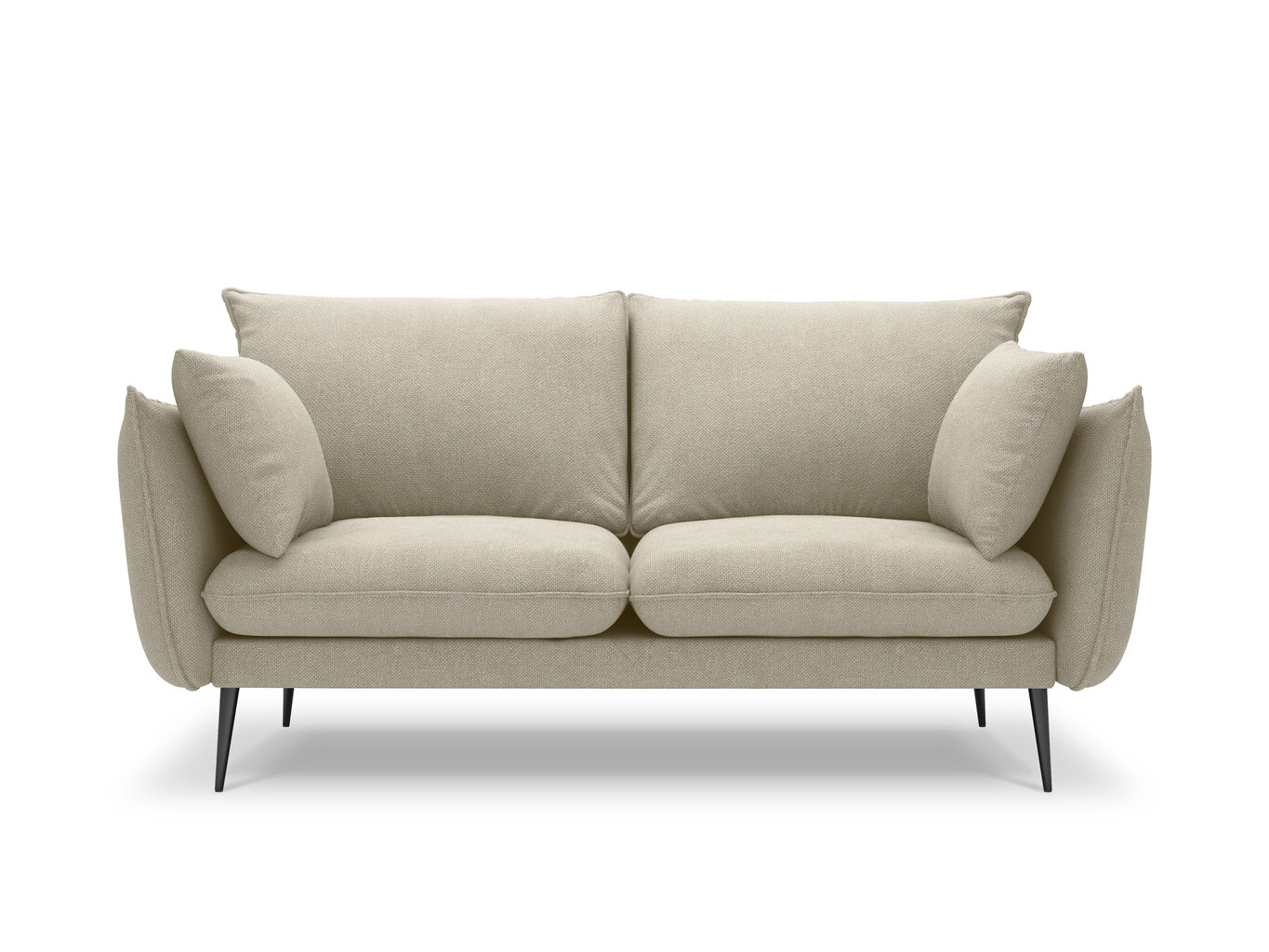 Dvivietė sofa Milo Casa Elio, smėlio spalvos цена и информация | Sofos | pigu.lt