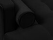 Minkštas kampas Milo Casa Santo 4S-V, juodas kaina ir informacija | Minkšti kampai | pigu.lt