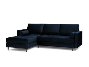 Мягкий уголок Milo Casa Santo 4S-V, синий/черный цена и информация | Угловые диваны | pigu.lt